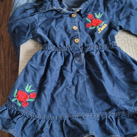 Toddler Girl Bundle Clothes Jean Dress Skirt Sweater Comfy Dress Cozy 24 months - Picture 12 of 16